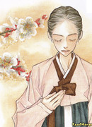 Красная хризантема