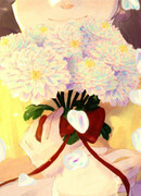 Белая хризантема