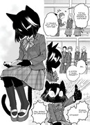 Тихая, но очень жизнерадостная чёрная кошечка