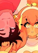 Персик и вишня